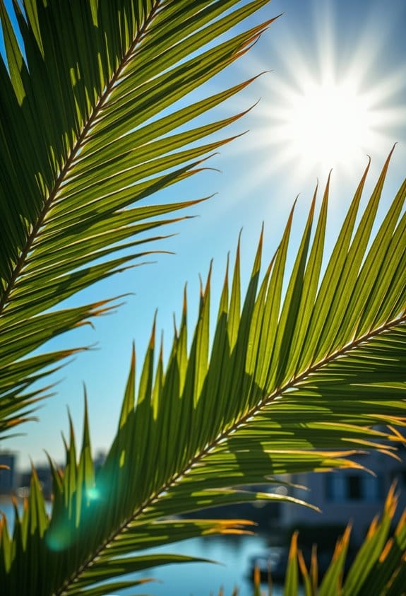 palm trees enhance air quality