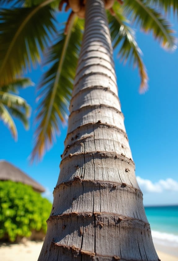 palm trunk adaptations enhance sun resilience