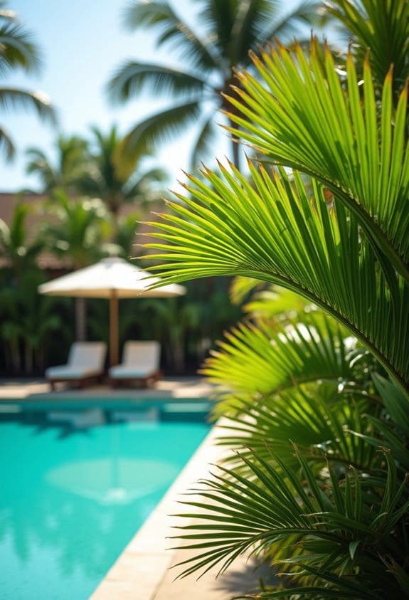 rapid tropical palm growth