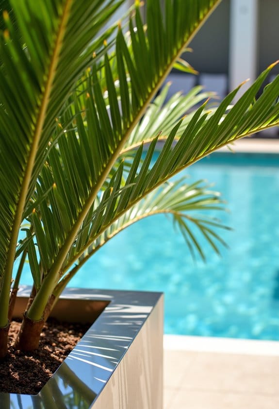 reflective surfaces enhance palm growth