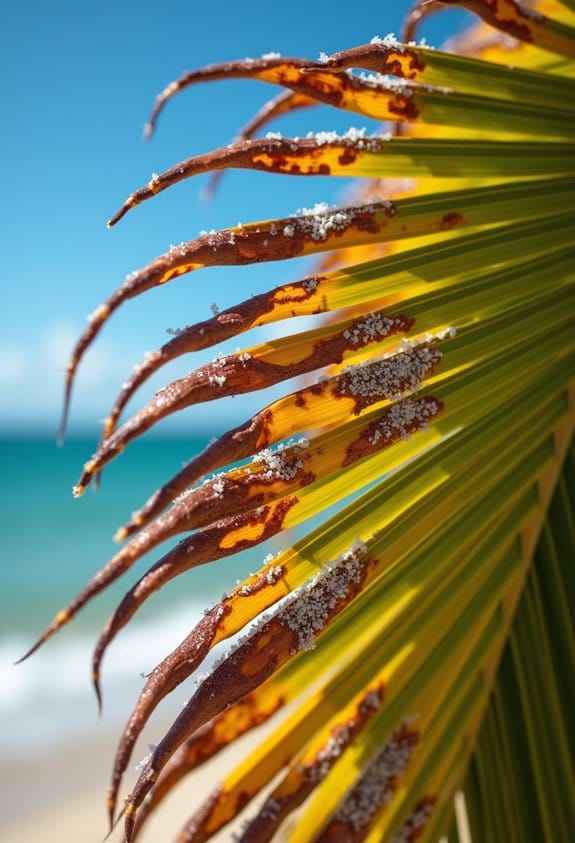 salt spray damage symptoms