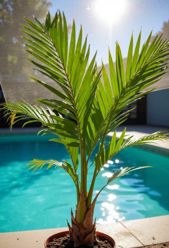 shade management for young palms