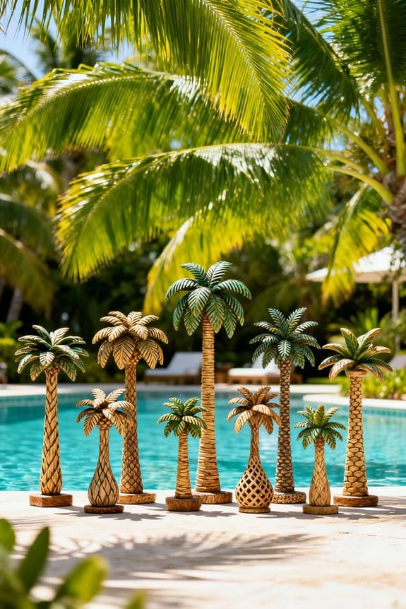 stylish garden palm decor