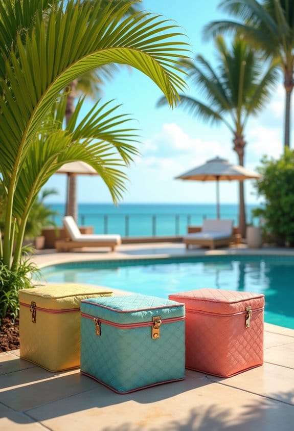 stylish outdoor cushion storage