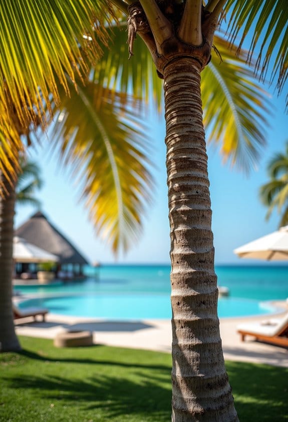 sun damage on palms