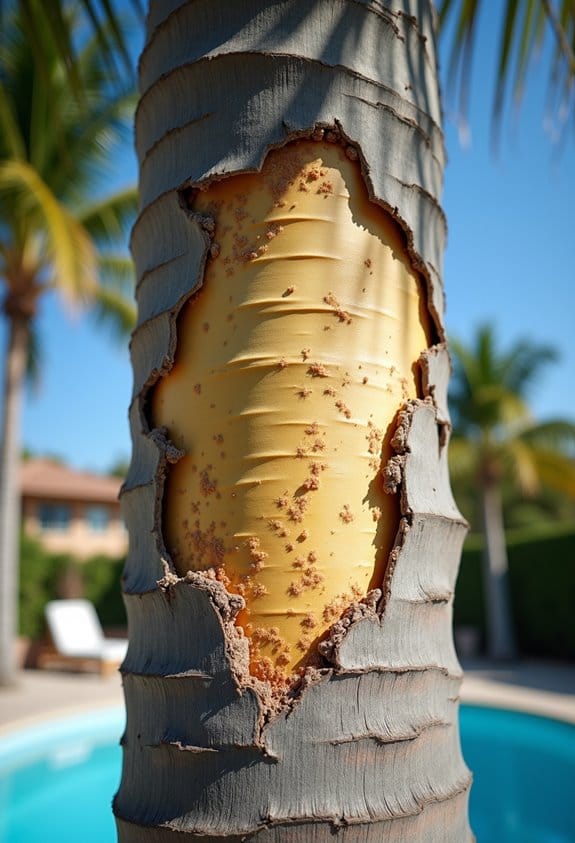 sun scald symptoms in palms