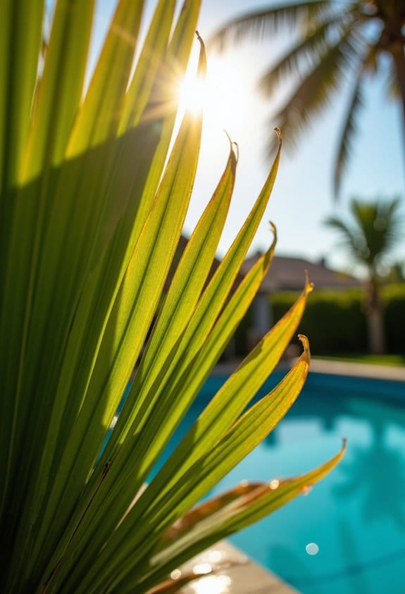 sunlight management for palms