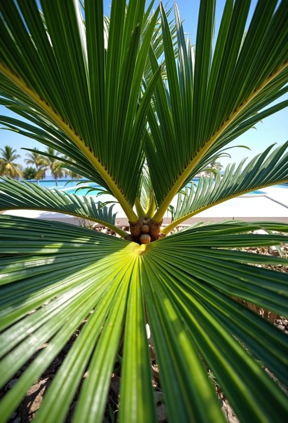 symmetrical palm arrangements enhance elegance