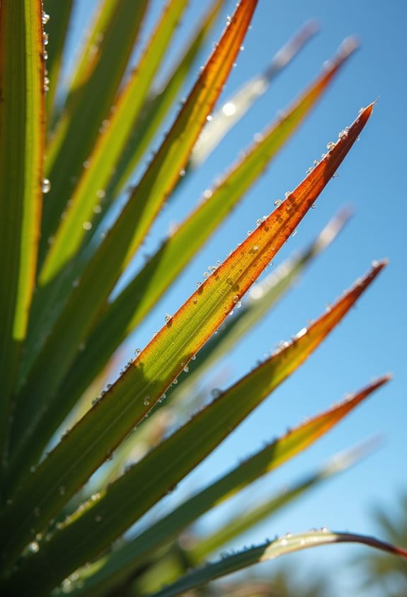 temperature stress affects palms