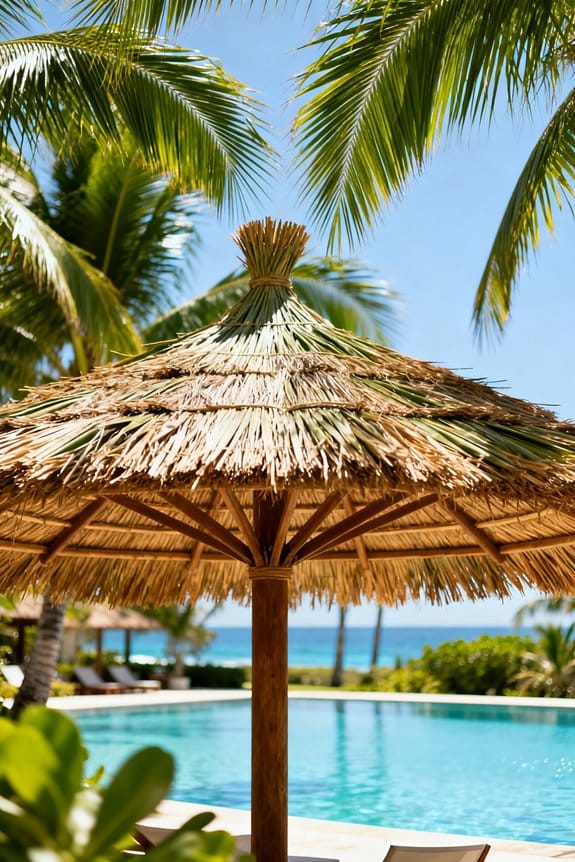 top palm leaf canopies