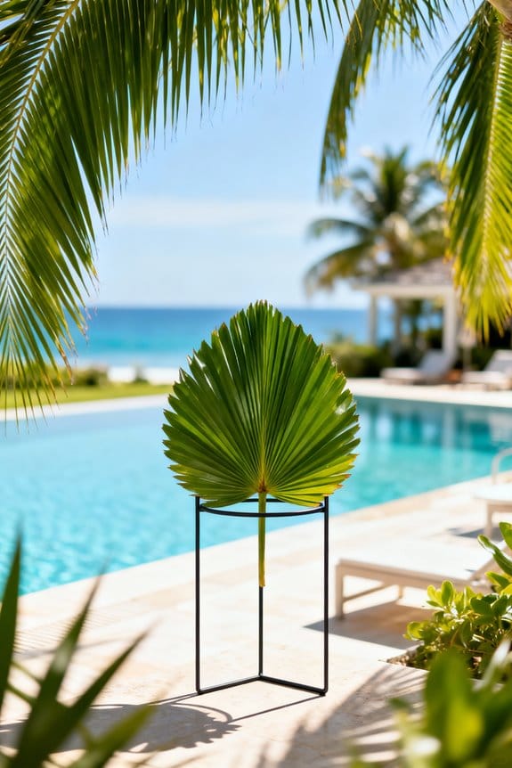 top palm leaf plant stands