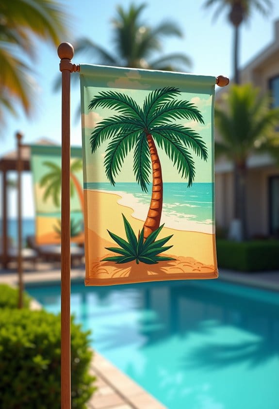 top palm tree flags