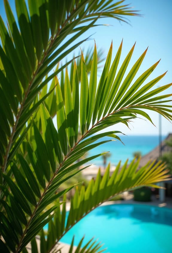 tranquil tropical indoor oasis