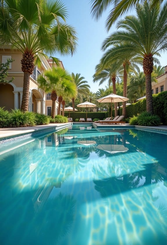 tree placement near pools