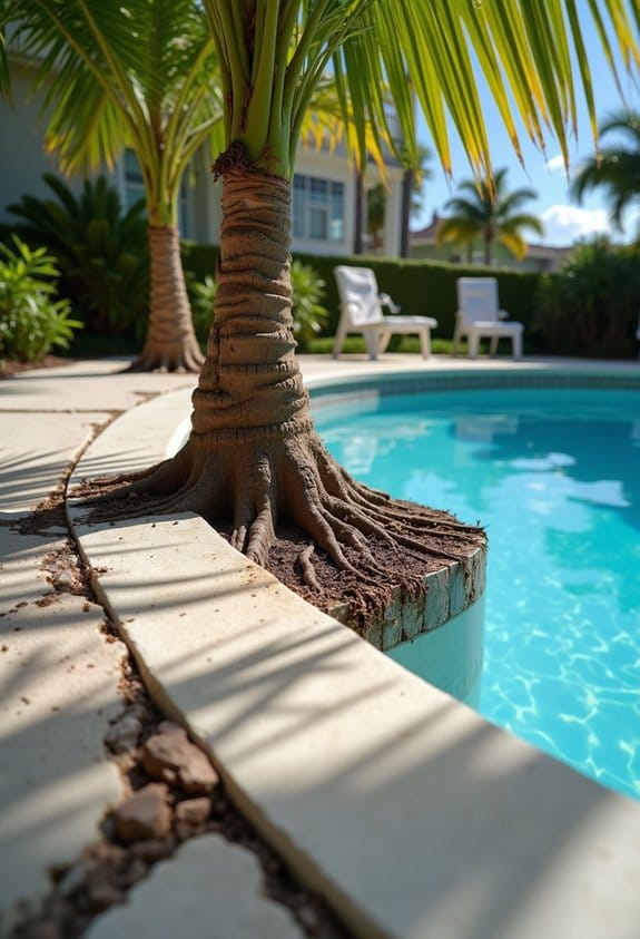 tree roots and pool damage