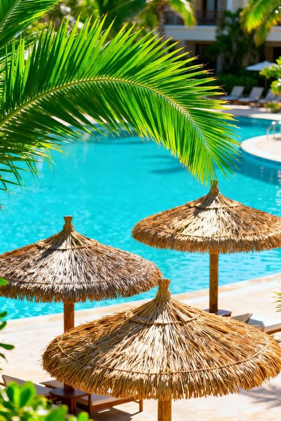 tropical backyard gazebo roofs