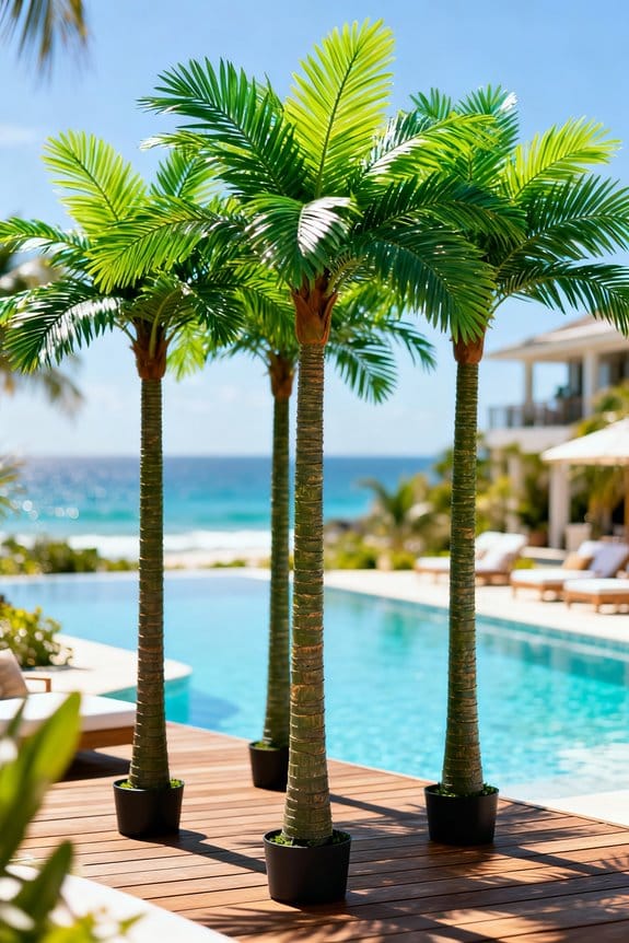 tropical decor for decks