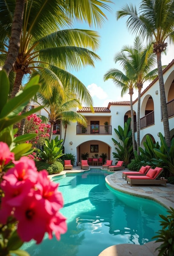 tropical greenery color combinations