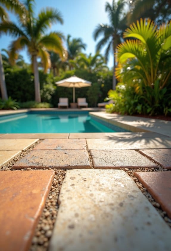 tropical hardscape material selection
