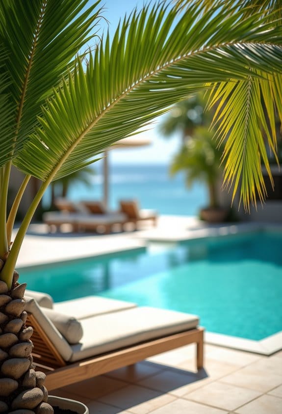 tropical palm tree decor