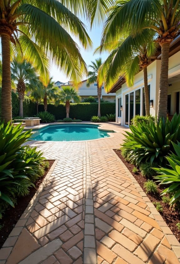 tropical paver pool designs