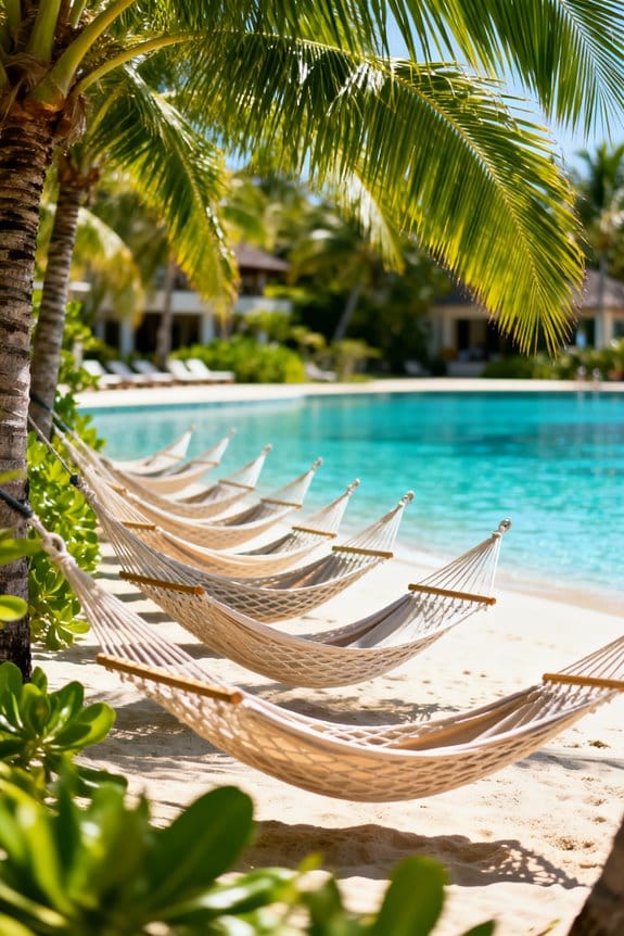 ultimate relaxation beach hammocks