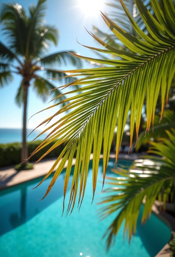 uv damage on palms
