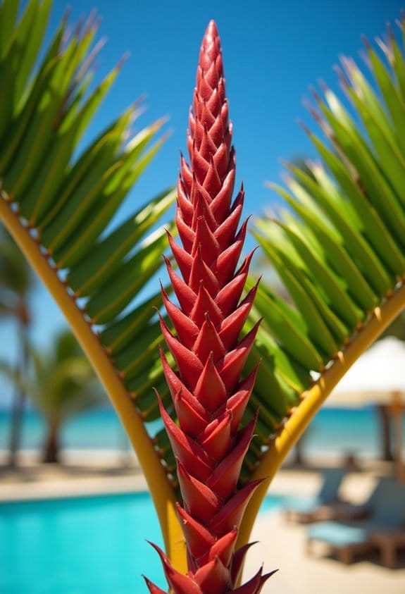 vivid red crown shaft
