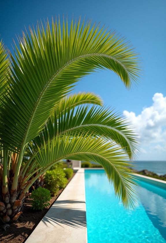 wind resistant poolside landscape design