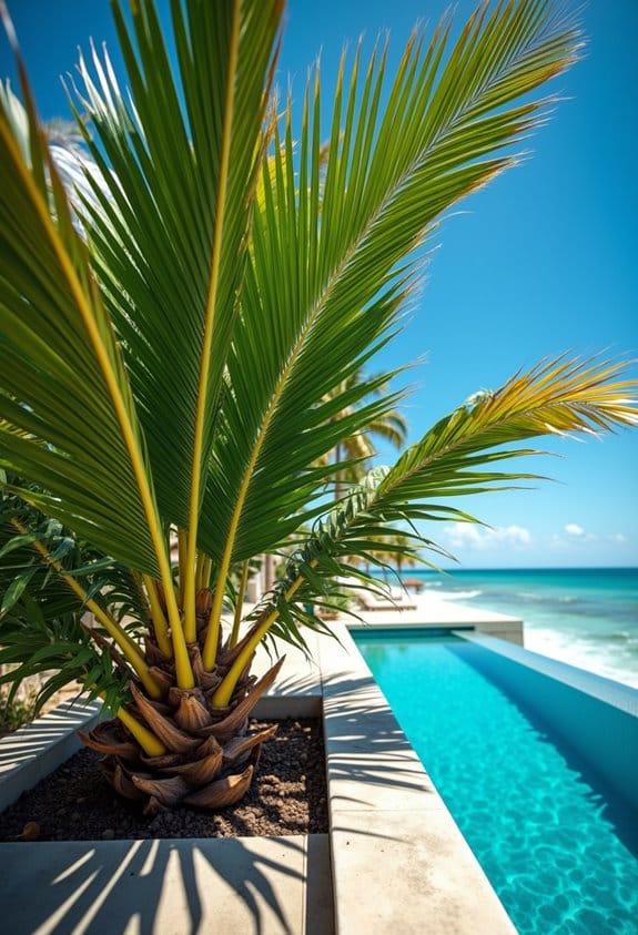 wind resistant poolside plant selection