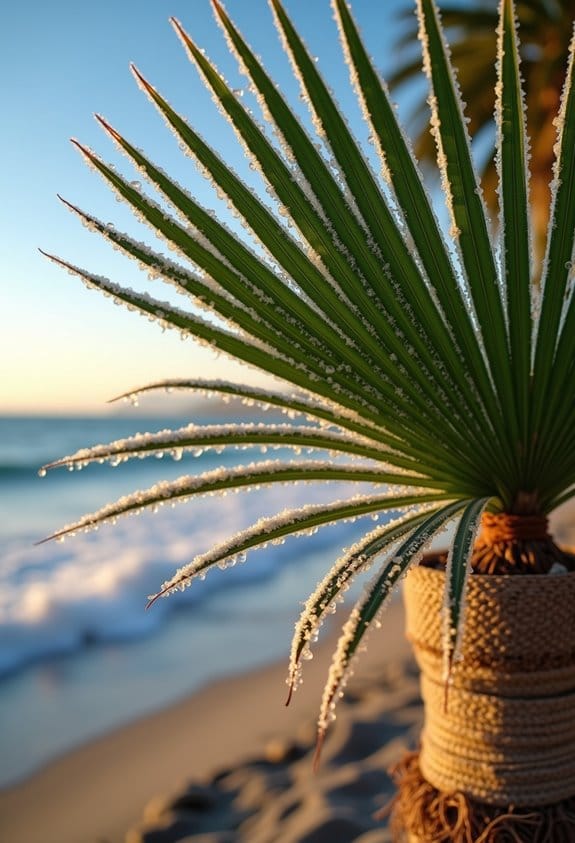 winter palm tree preparation
